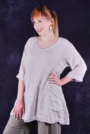 2315 Linen Zen Tunic Rice Paper