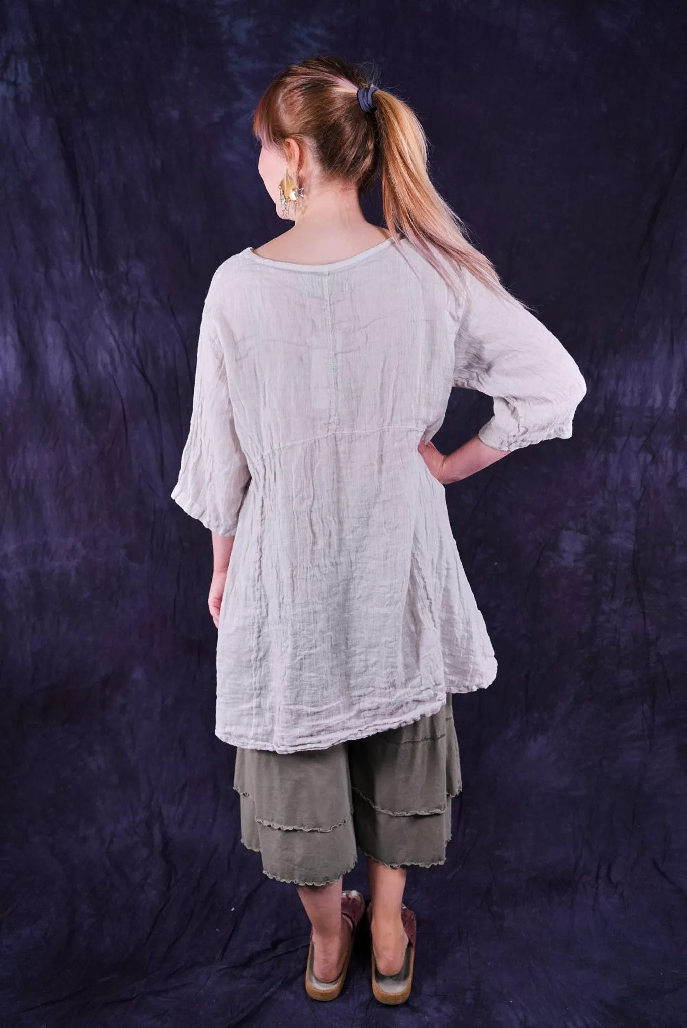 2315 Linen Zen Tunic Rice Paper