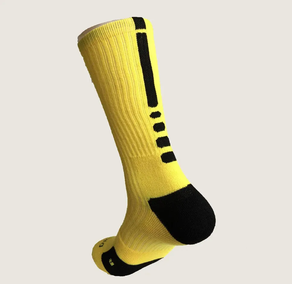 2pcs=1pair Socks USA Professional Elite Basketball Terry Long Knee Athletic Sport Men Fashion Compression Thermal Winter wholesales