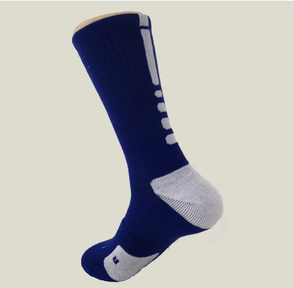 2pcs=1pair Socks USA Professional Elite Basketball Terry Long Knee Athletic Sport Men Fashion Compression Thermal Winter wholesales