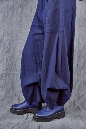 3243 Linen Billow Pant-Navy-U
