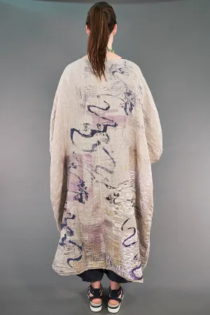 5267  Kimono Duster Fog-P