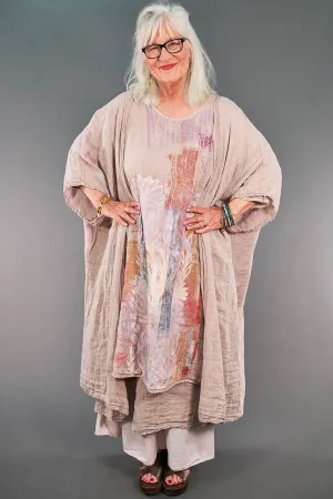 5267  Kimono Duster Malva-P