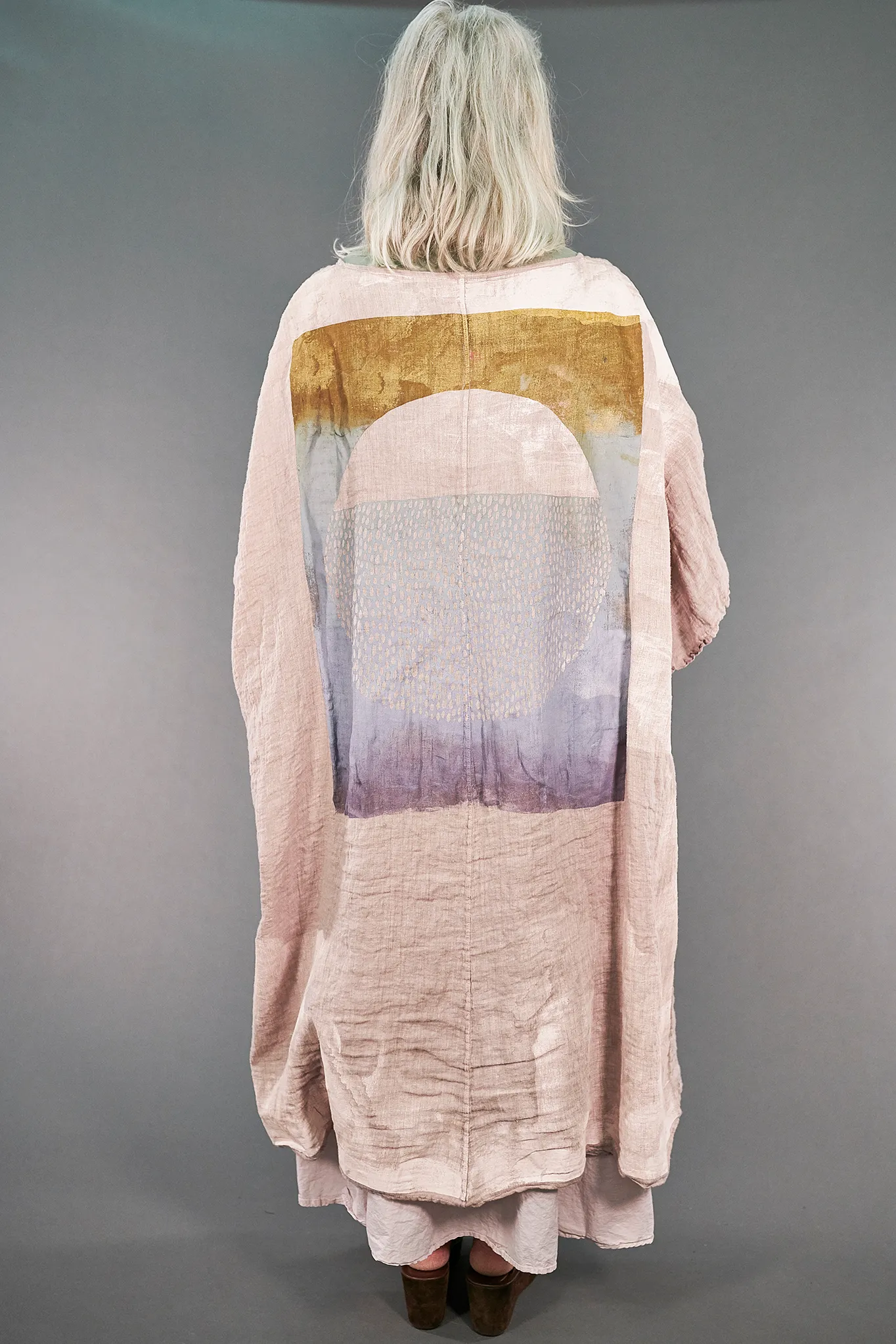 5267  Kimono Duster Malva-P