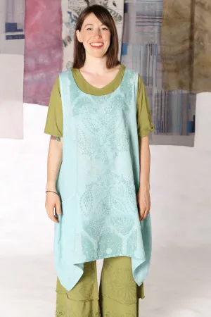 6182 Linen Pinafore Mint-P