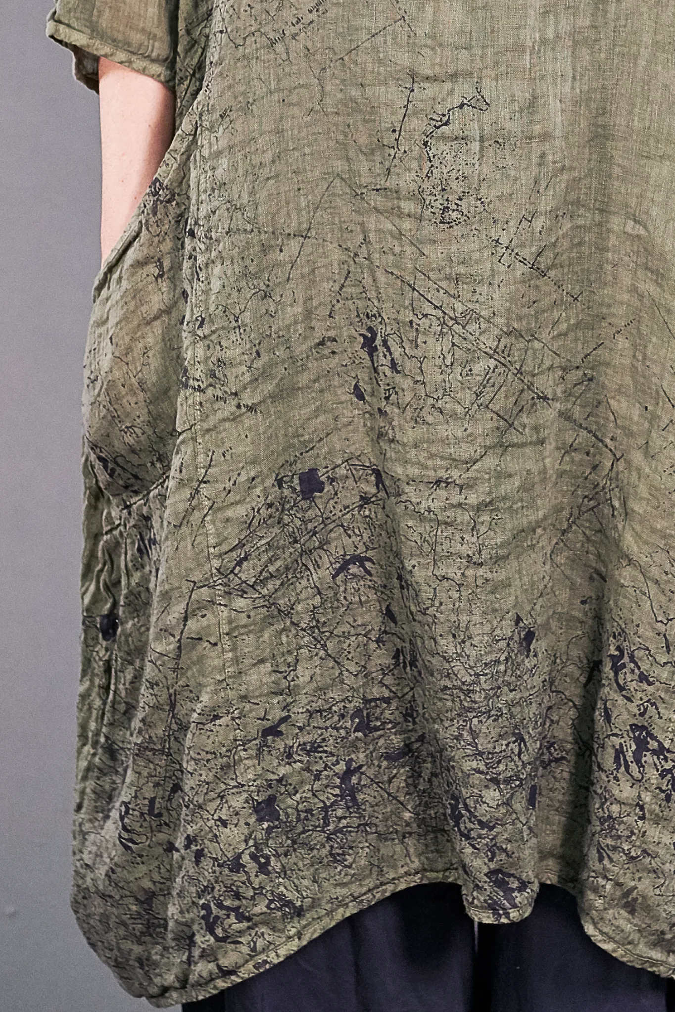 7114 Wave Dress Lichen-P