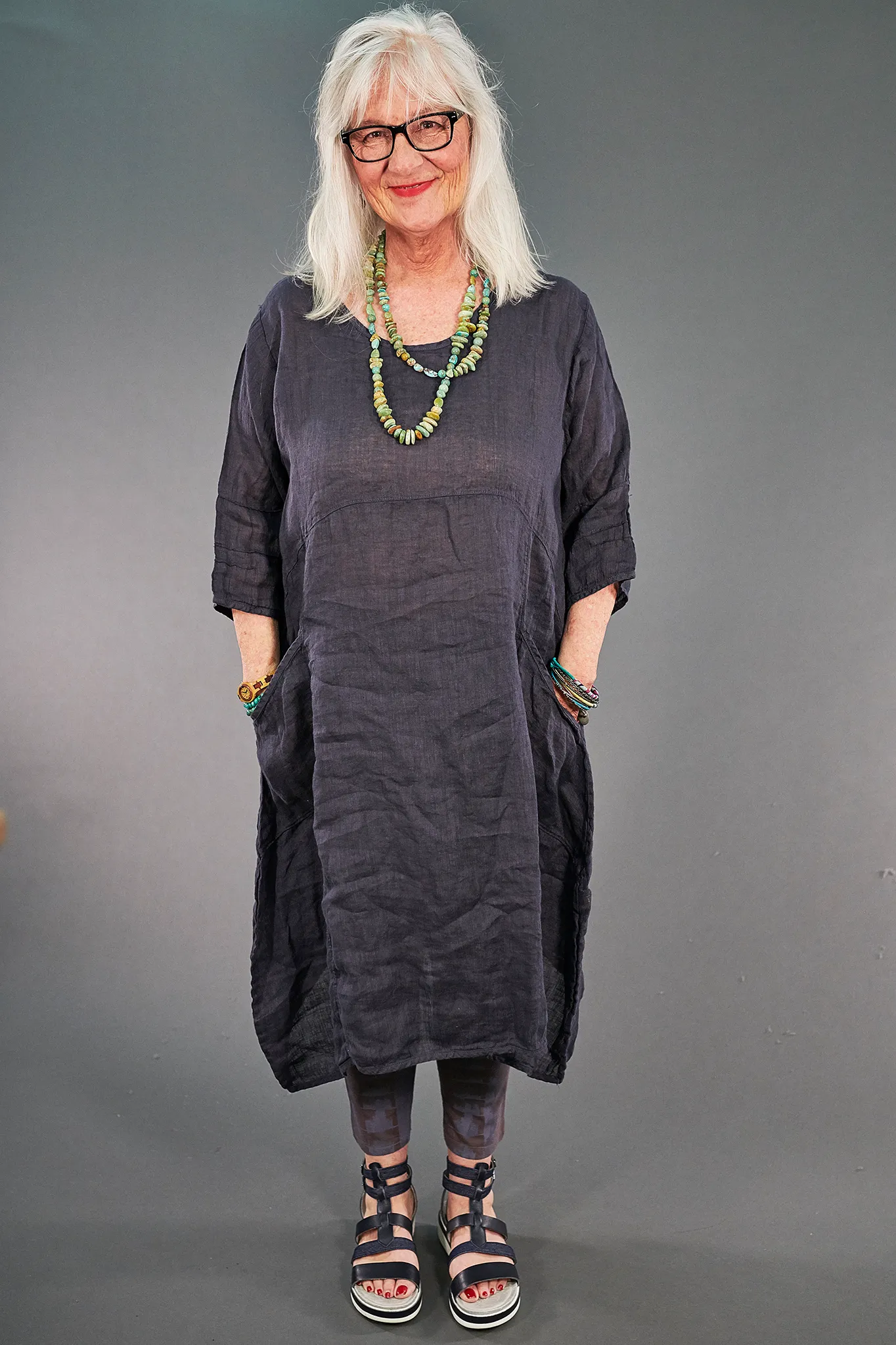 7114 Wave Dress Shadow-U