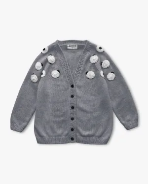 Adult Sheeps cardigan | Dark grey