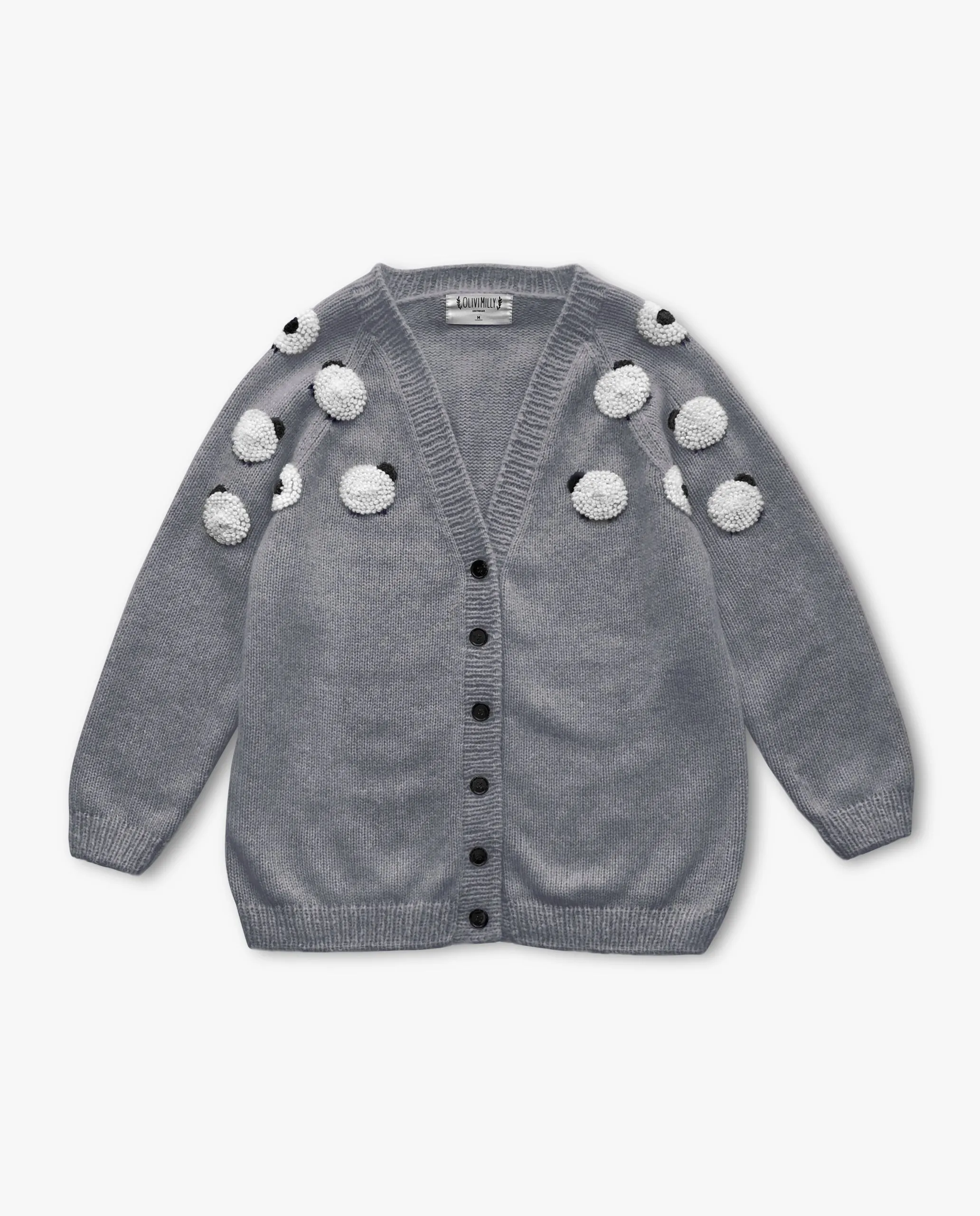 Adult Sheeps cardigan | Dark grey