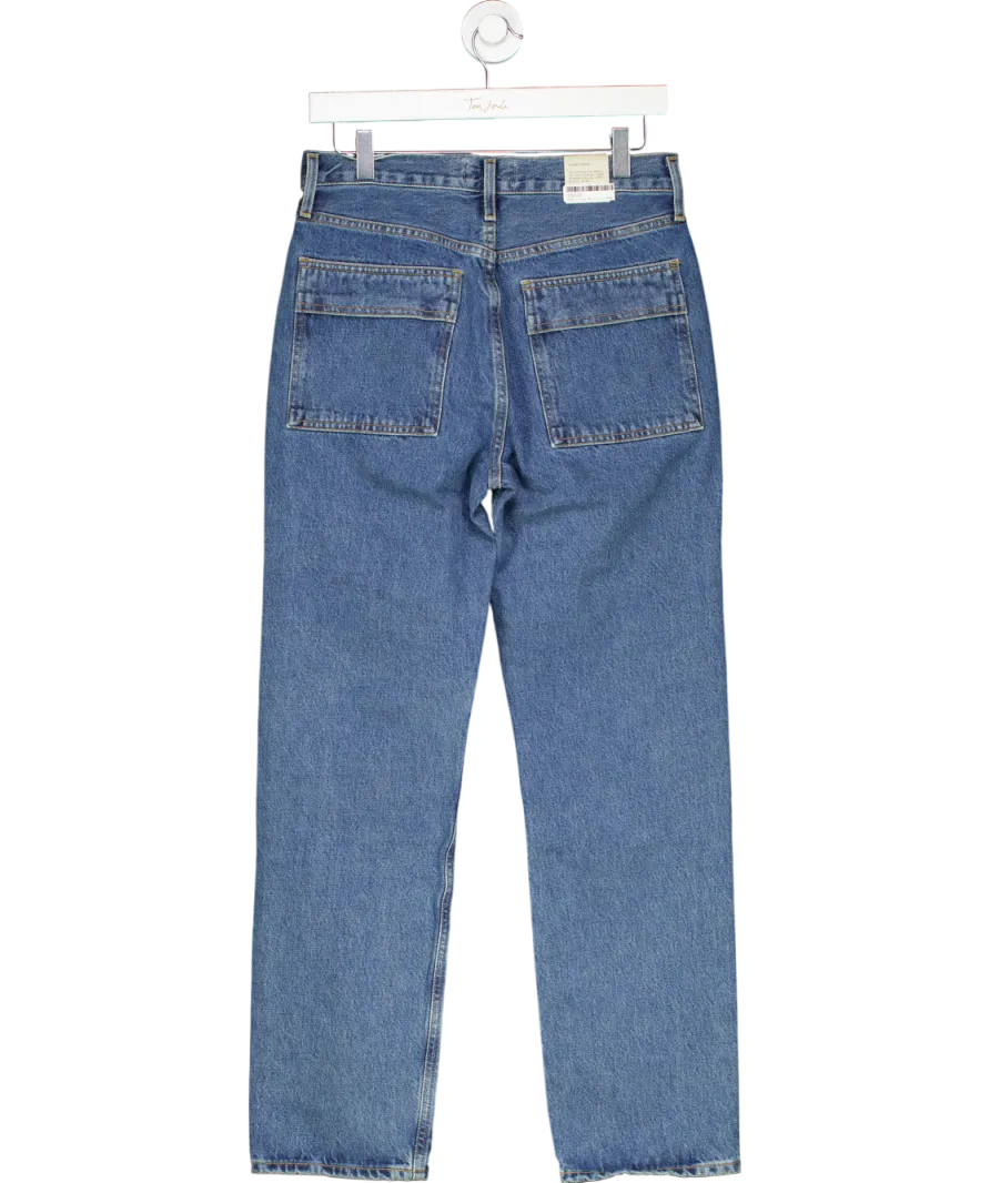 AGOLDE Blue Cooper Straight Denim Cargo Jeans UK 6
