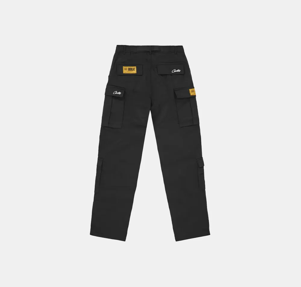 Alcatraz Cargo Trousers Black White