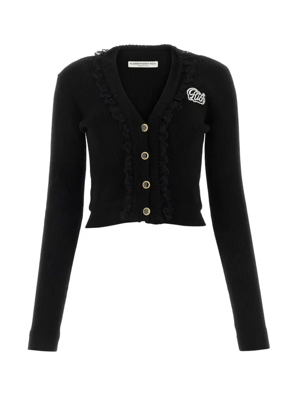 Alessandra Rich Black Cardigans