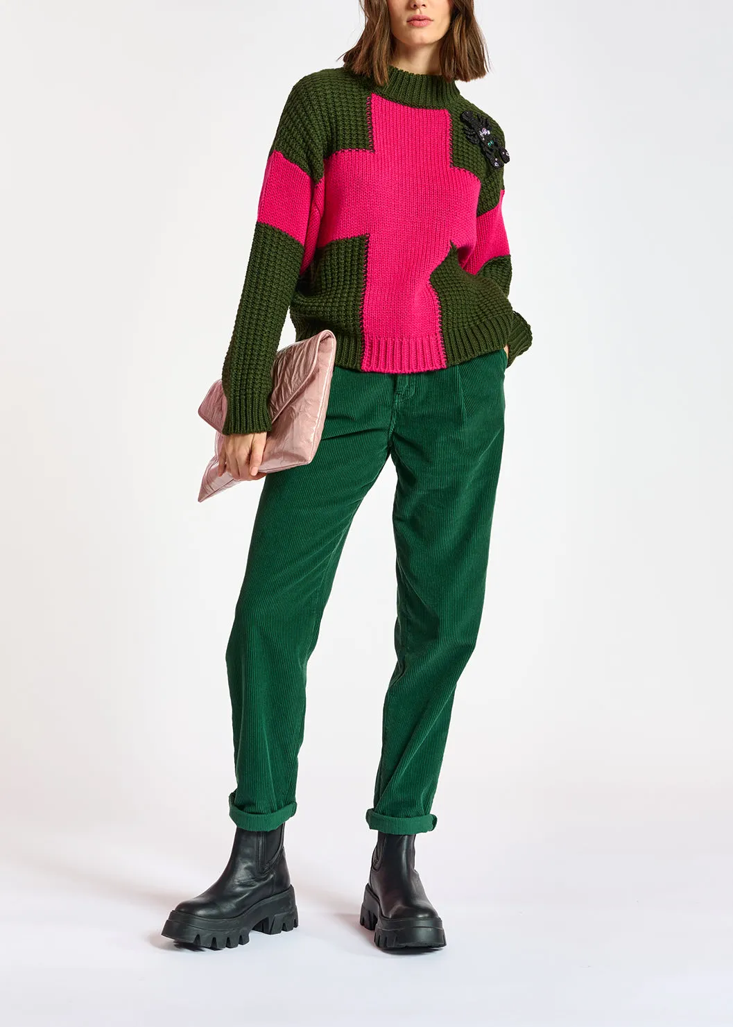 Ambosello sweater with cross