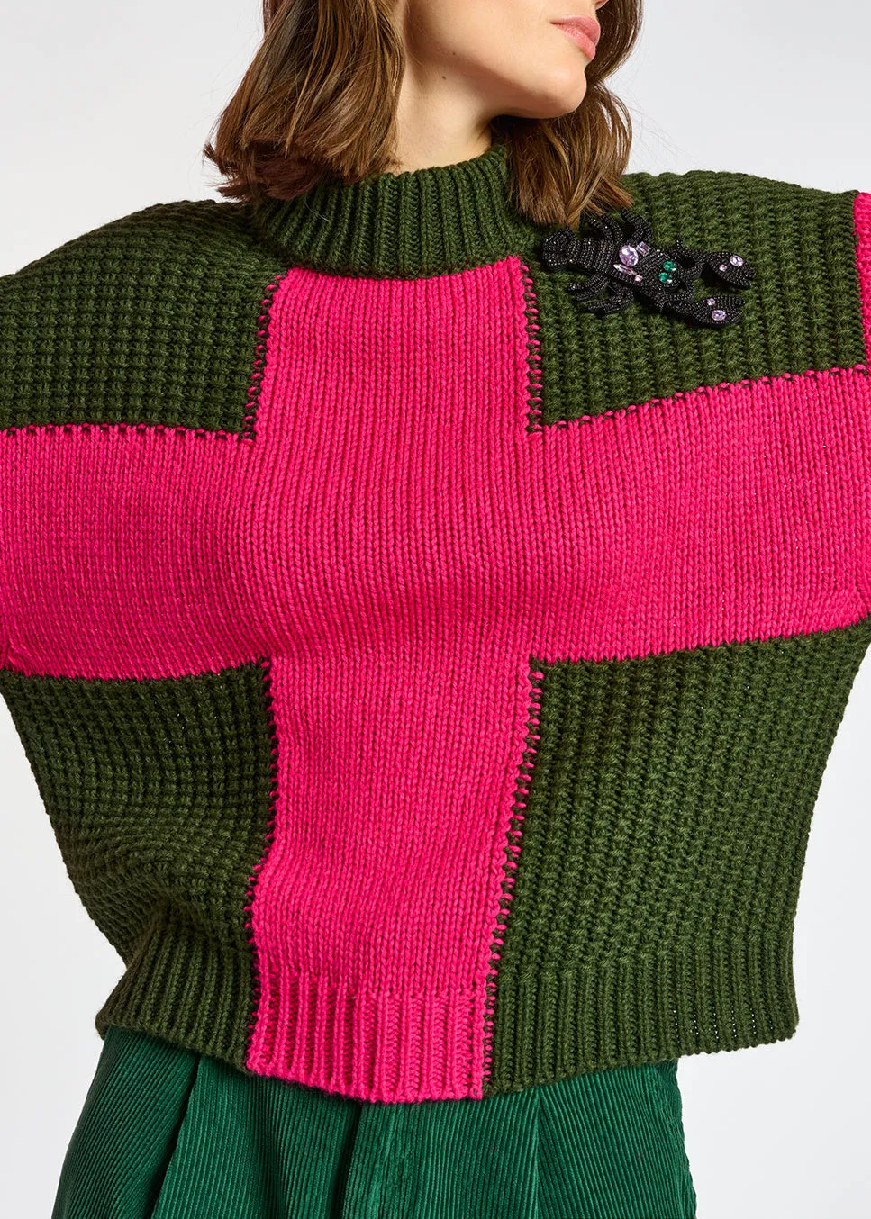 Ambosello sweater with cross