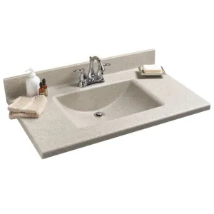 American Standard Antiquity 37" Silkstone Rectangular Bowl Vanity Top