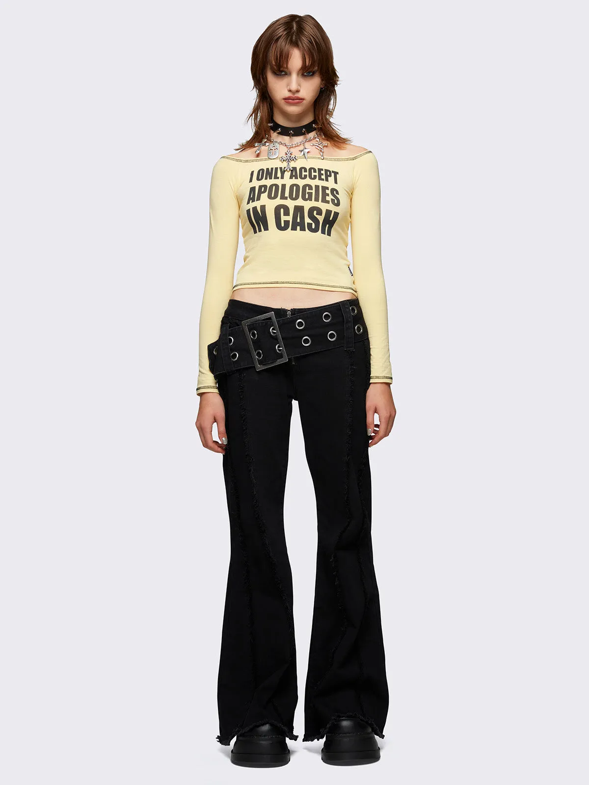 Apologie$ Off-Shoulder Top