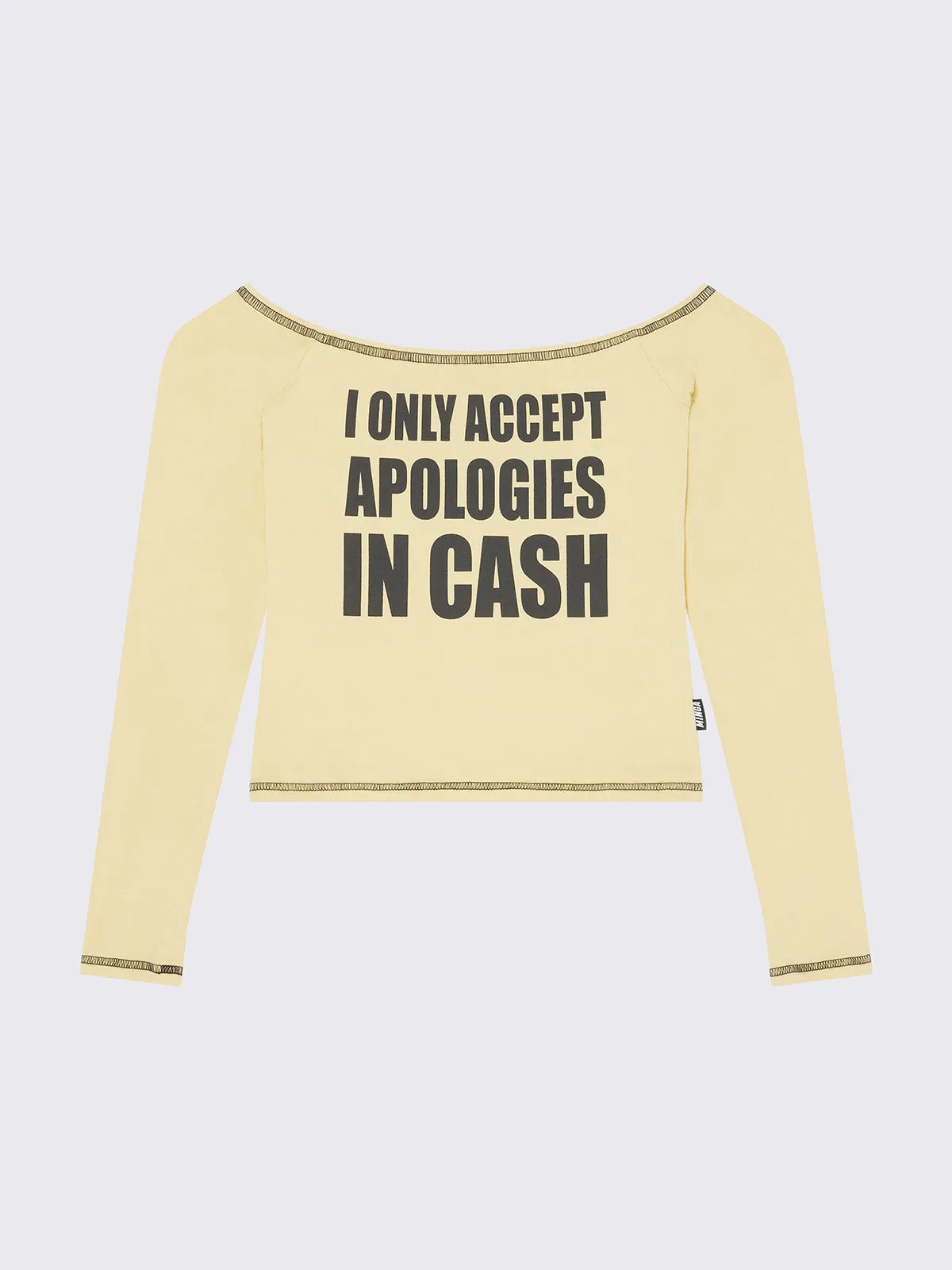Apologie$ Off-Shoulder Top