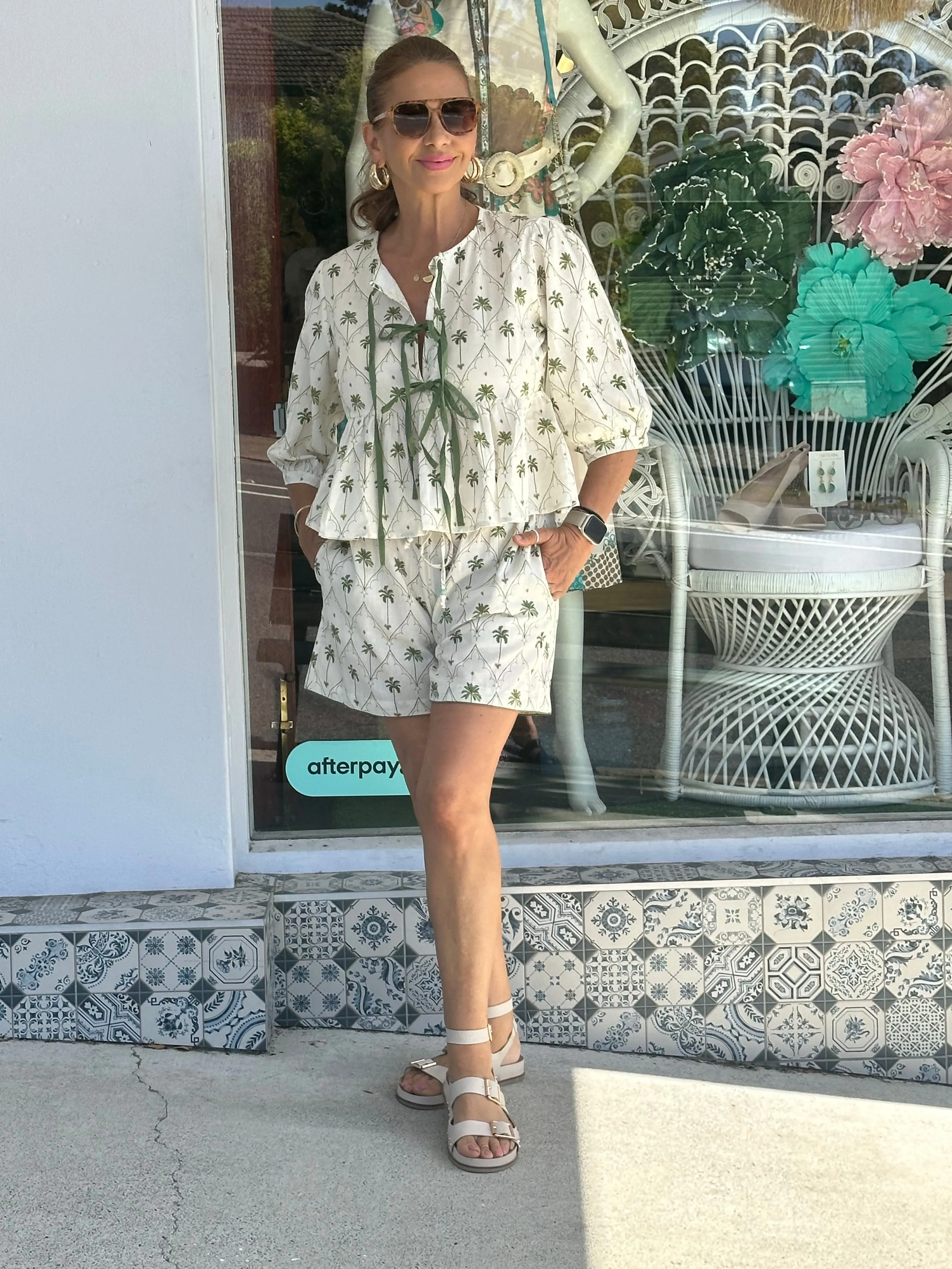 Areca Palm Blouse