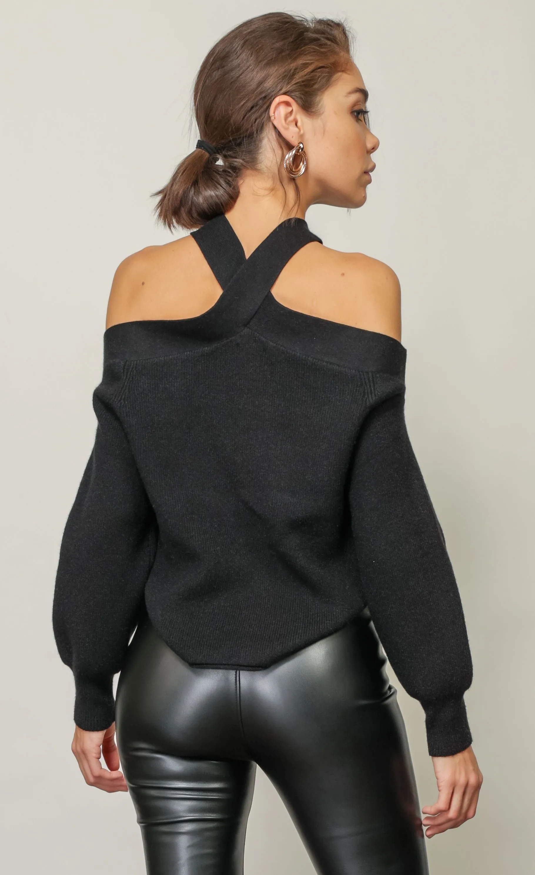 Ariana Cold Shoulder Sweater