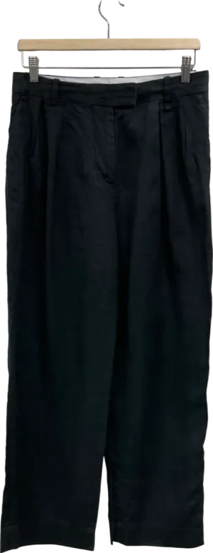 Arket Blue Linen Trousers UK 8