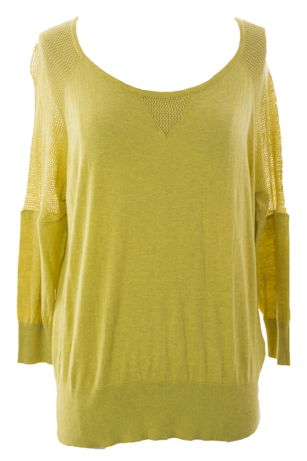 August Silk Women's Mesh Inset Boat Neck Sweater NWT $58