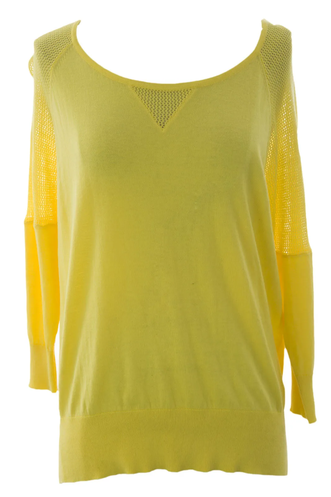 August Silk Women's Mesh Inset Boat Neck Sweater NWT $58