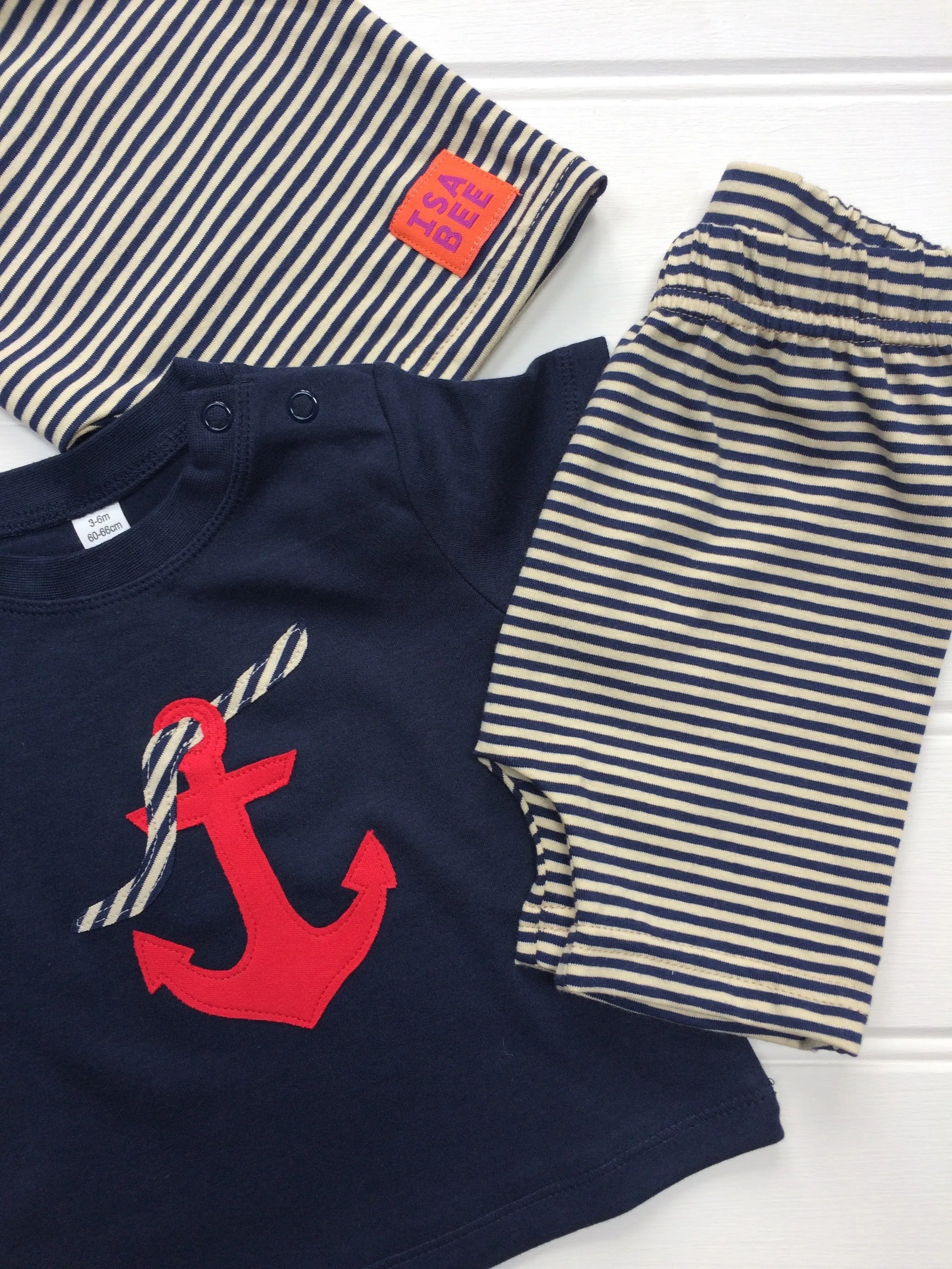 Baby Anchor T-shirt - Blue