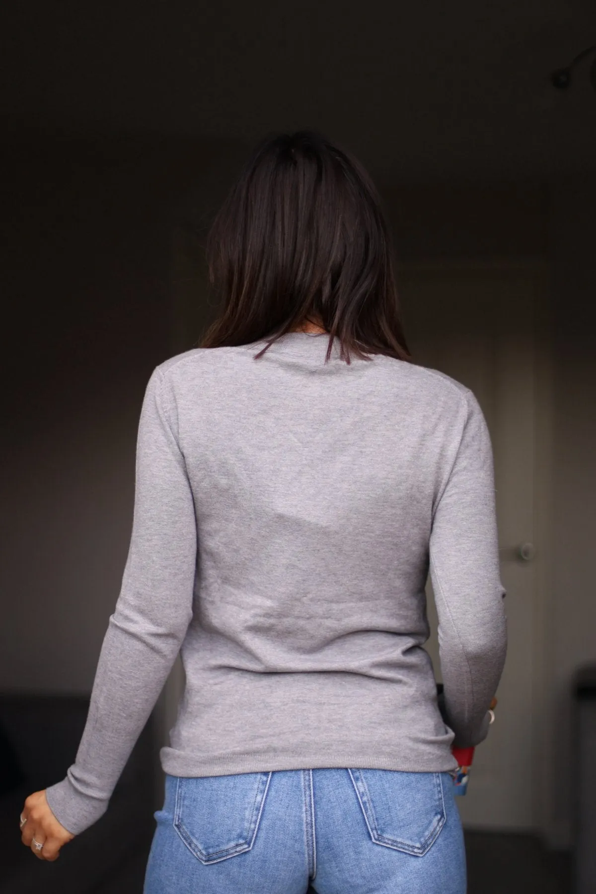 Back To You Cashmere Sweater - Heather Grey - FINAL SALE