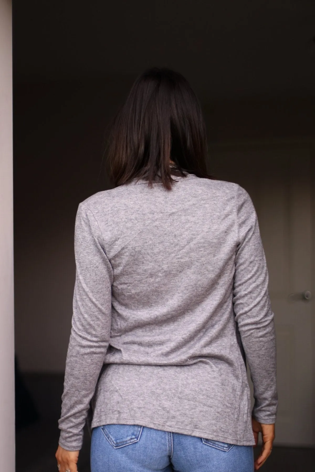 Back To You Cashmere Sweater - Heather Grey - FINAL SALE