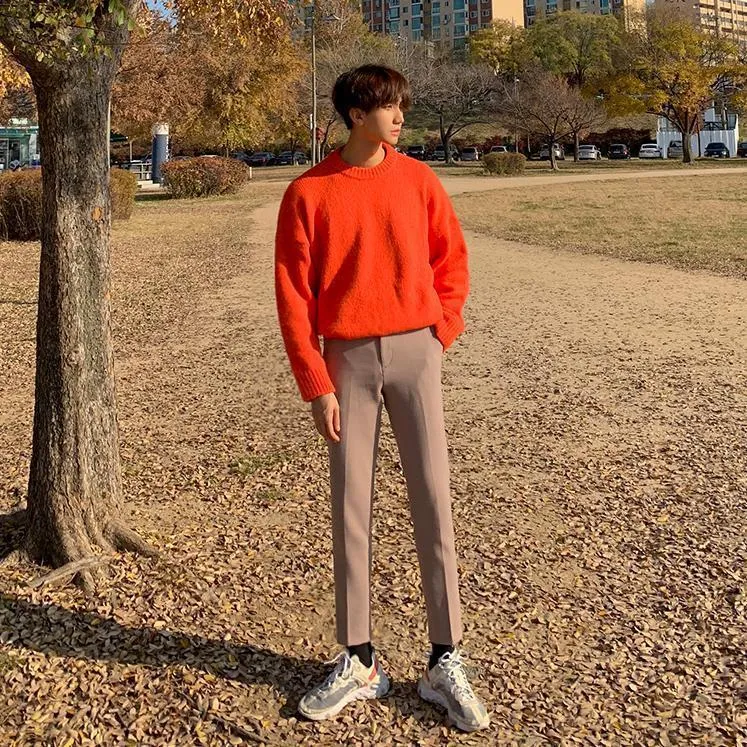 Basic Knitted Round Neck Sweater