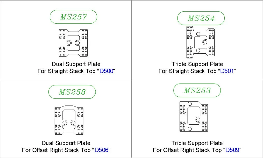 BBT Dual Bow Mount Big Water "Add-On" Plates