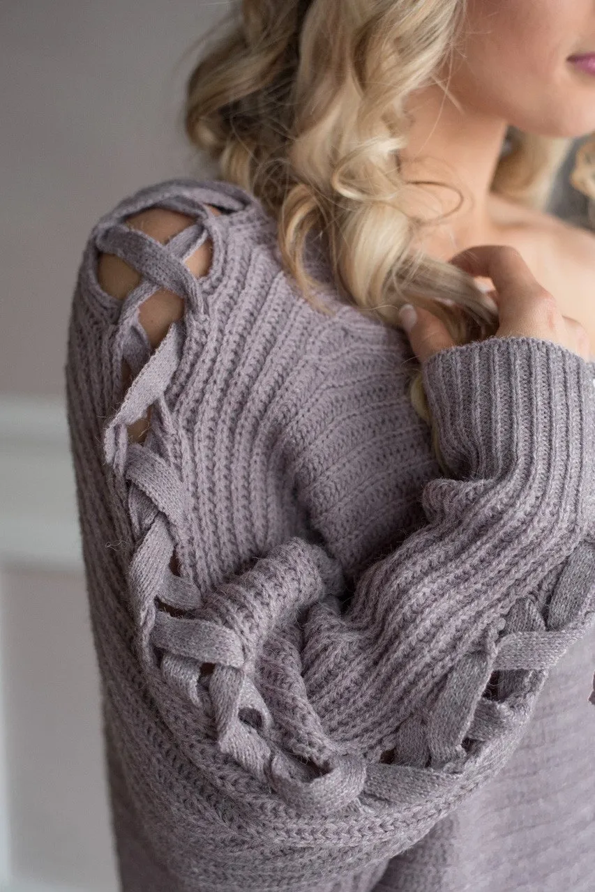 Be My Miracle Sweater Light Purple
