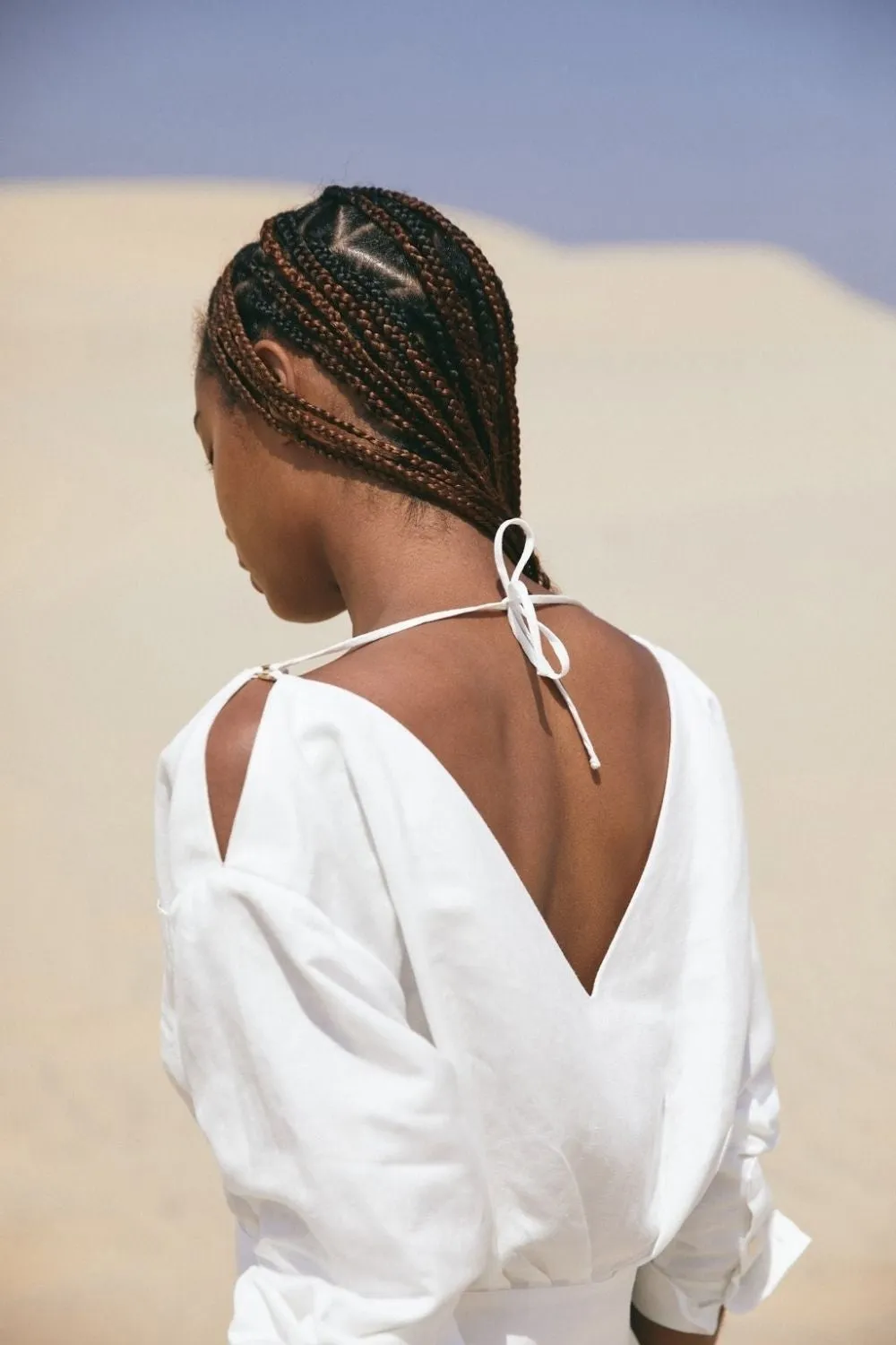 Beauty Tie Up White Top