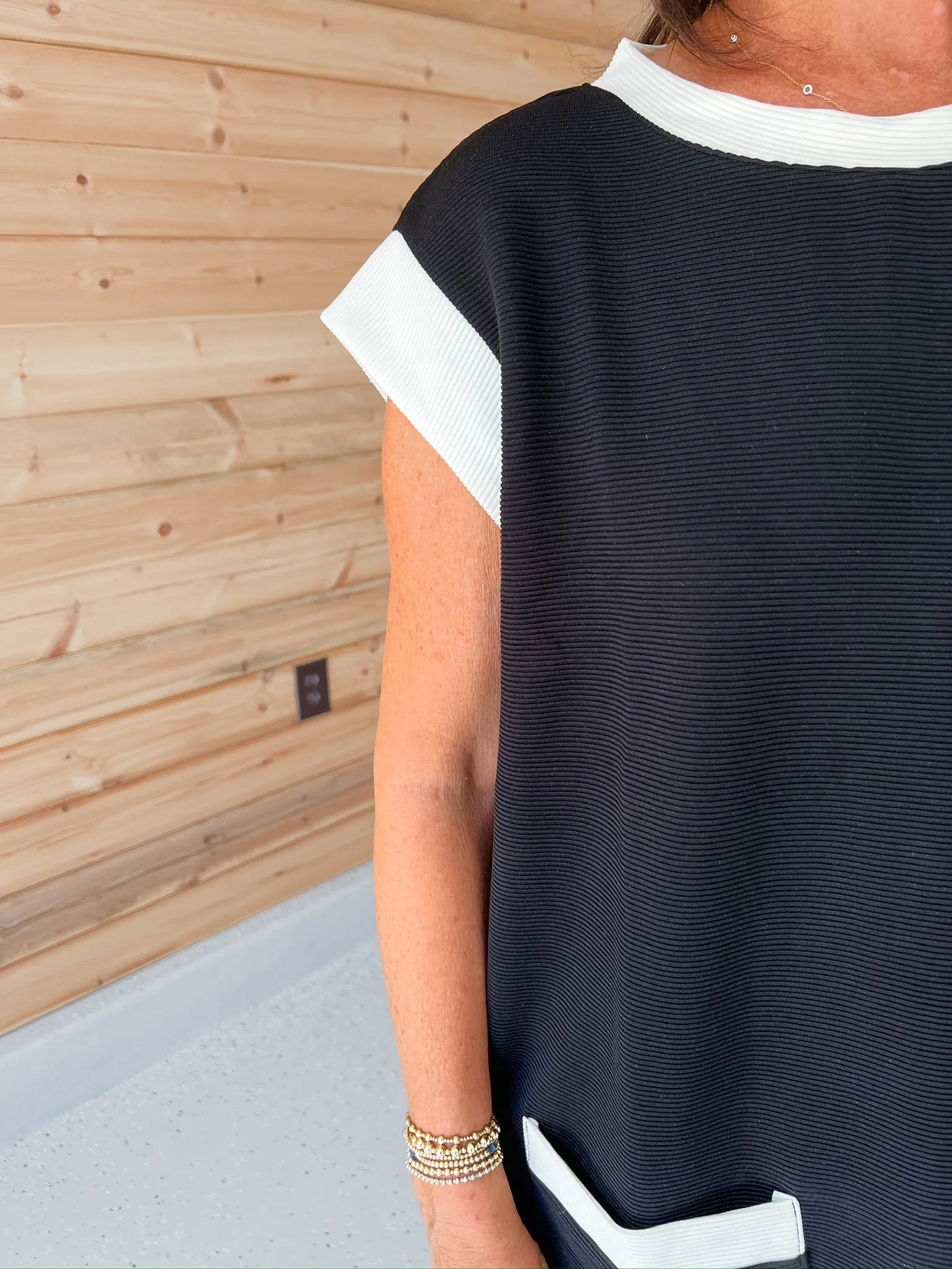 Black Ribbed Dress
