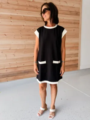 Black Ribbed Dress