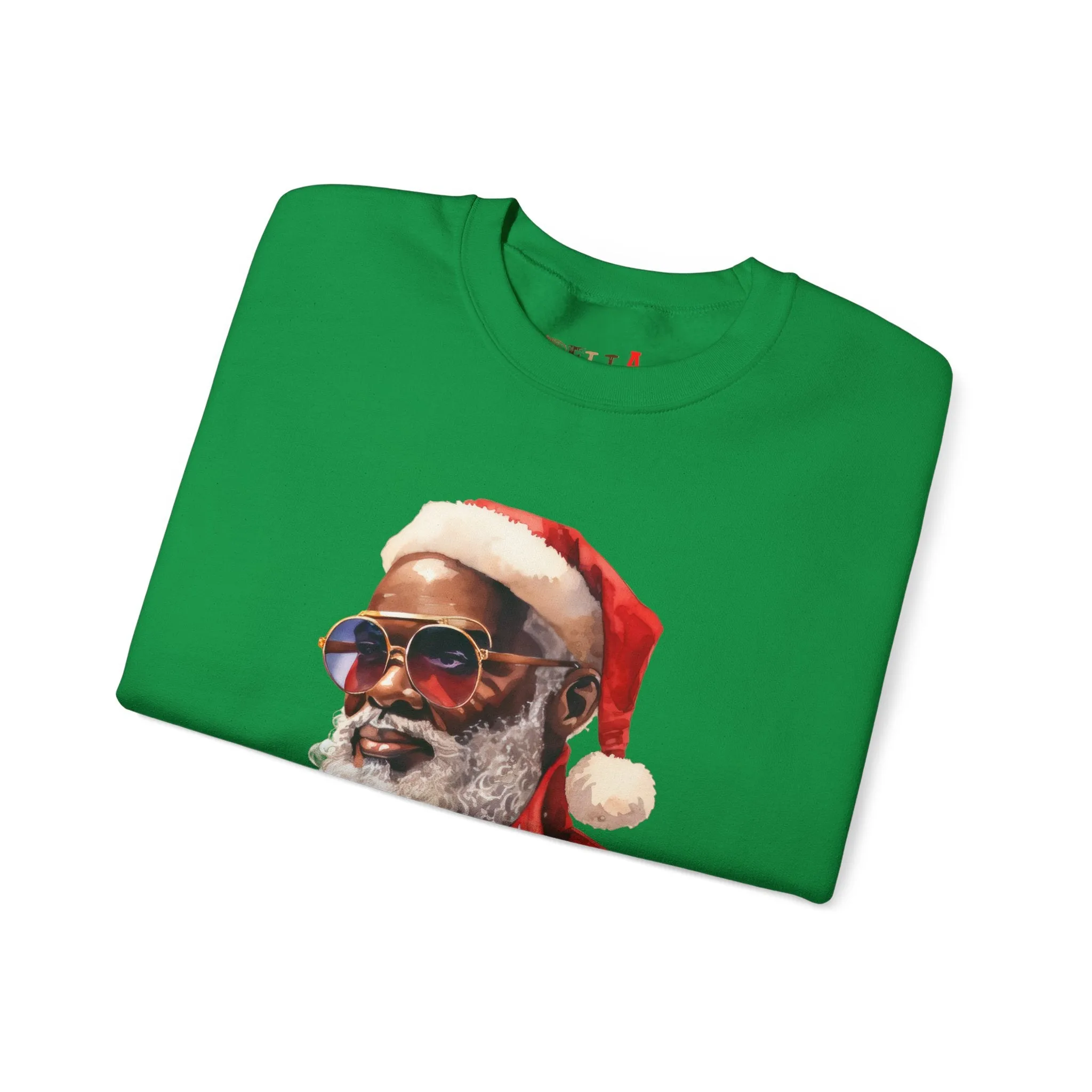 Black Santa 3 Unisex Heavy Blend™ Crewneck Sweatshirt