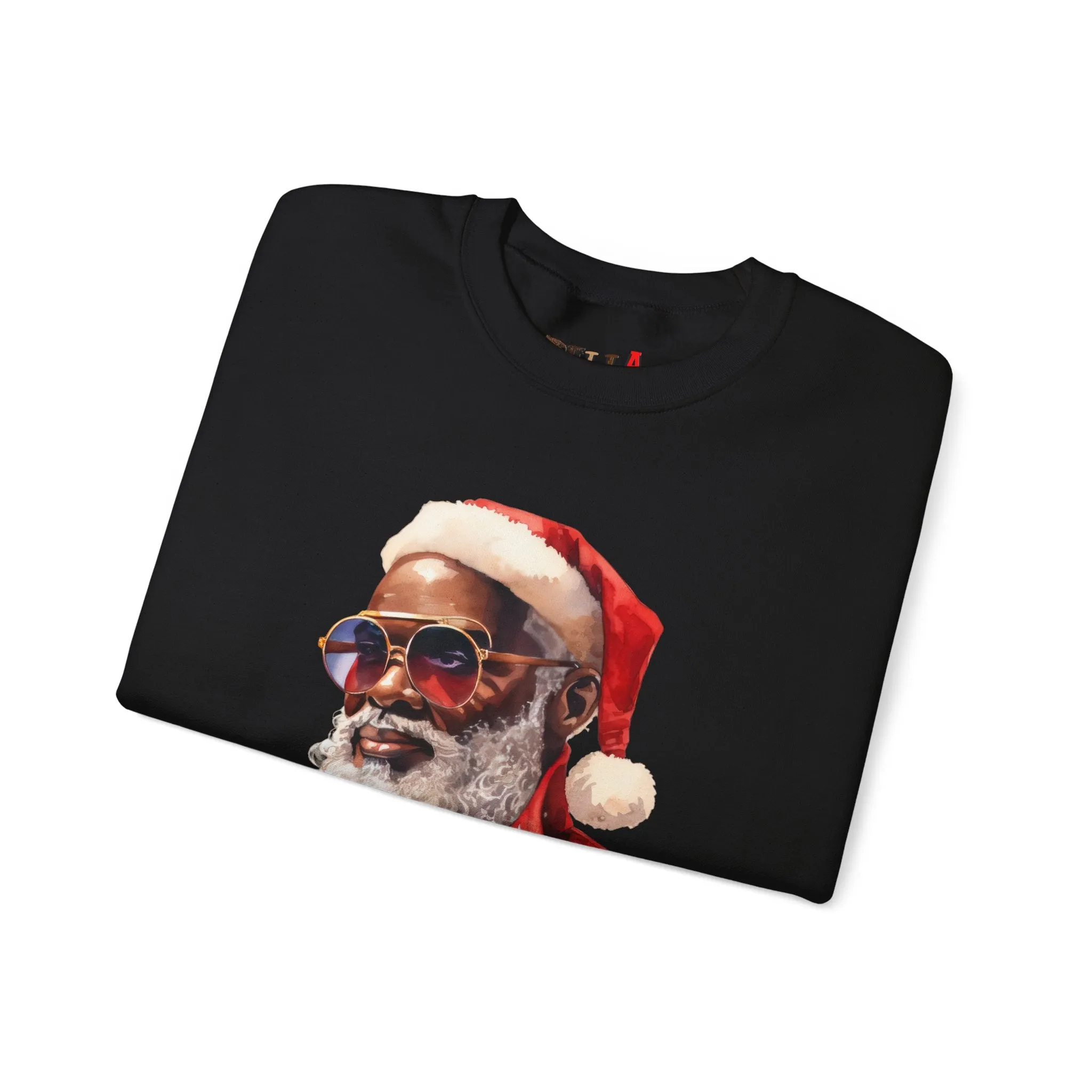 Black Santa 3 Unisex Heavy Blend™ Crewneck Sweatshirt