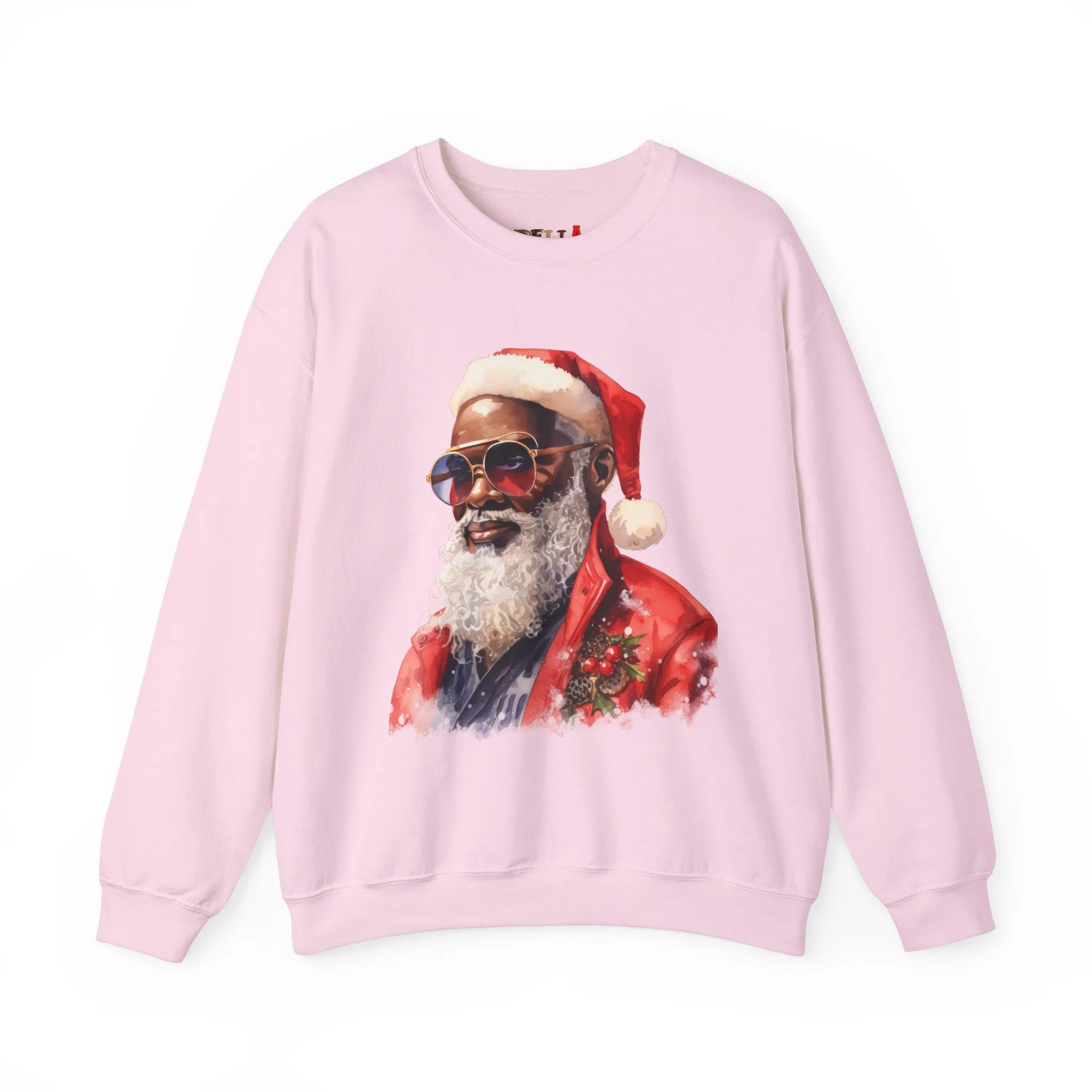 Black Santa 3 Unisex Heavy Blend™ Crewneck Sweatshirt