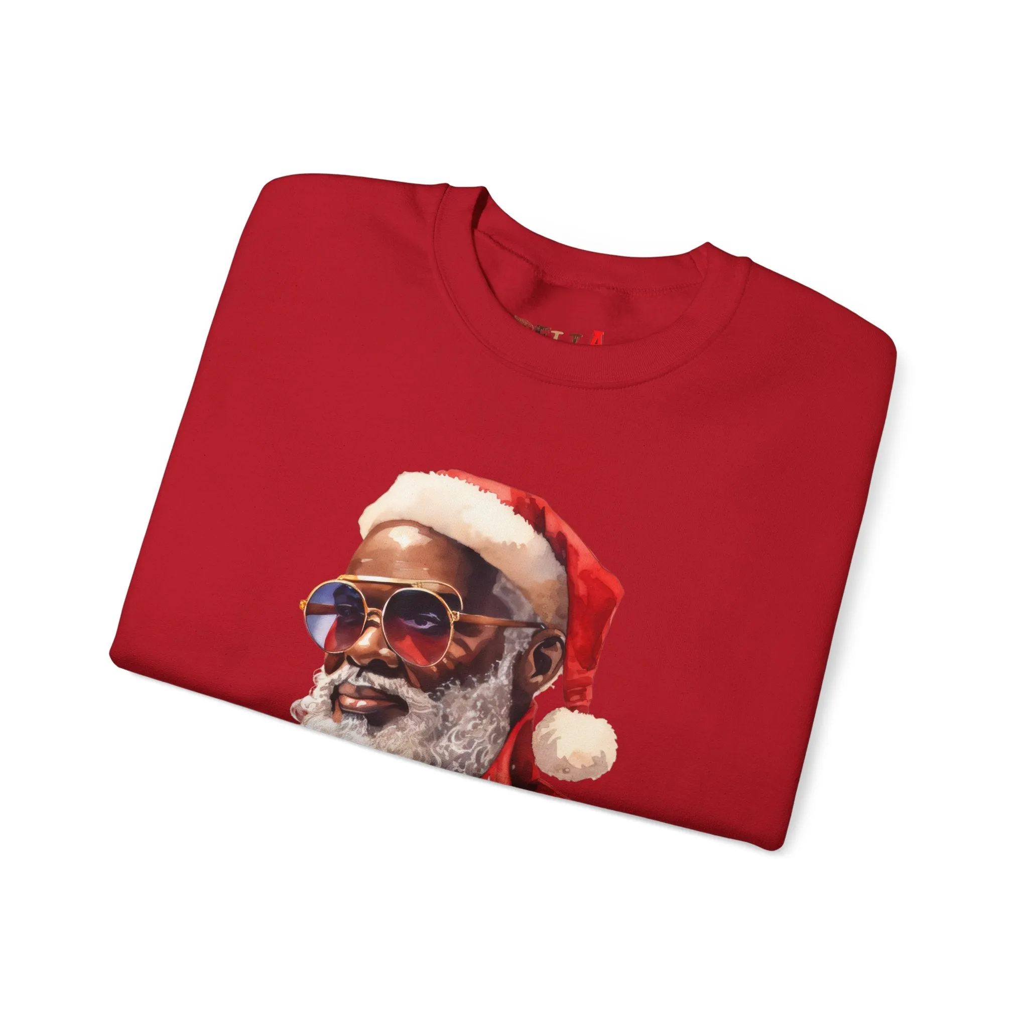Black Santa 3 Unisex Heavy Blend™ Crewneck Sweatshirt