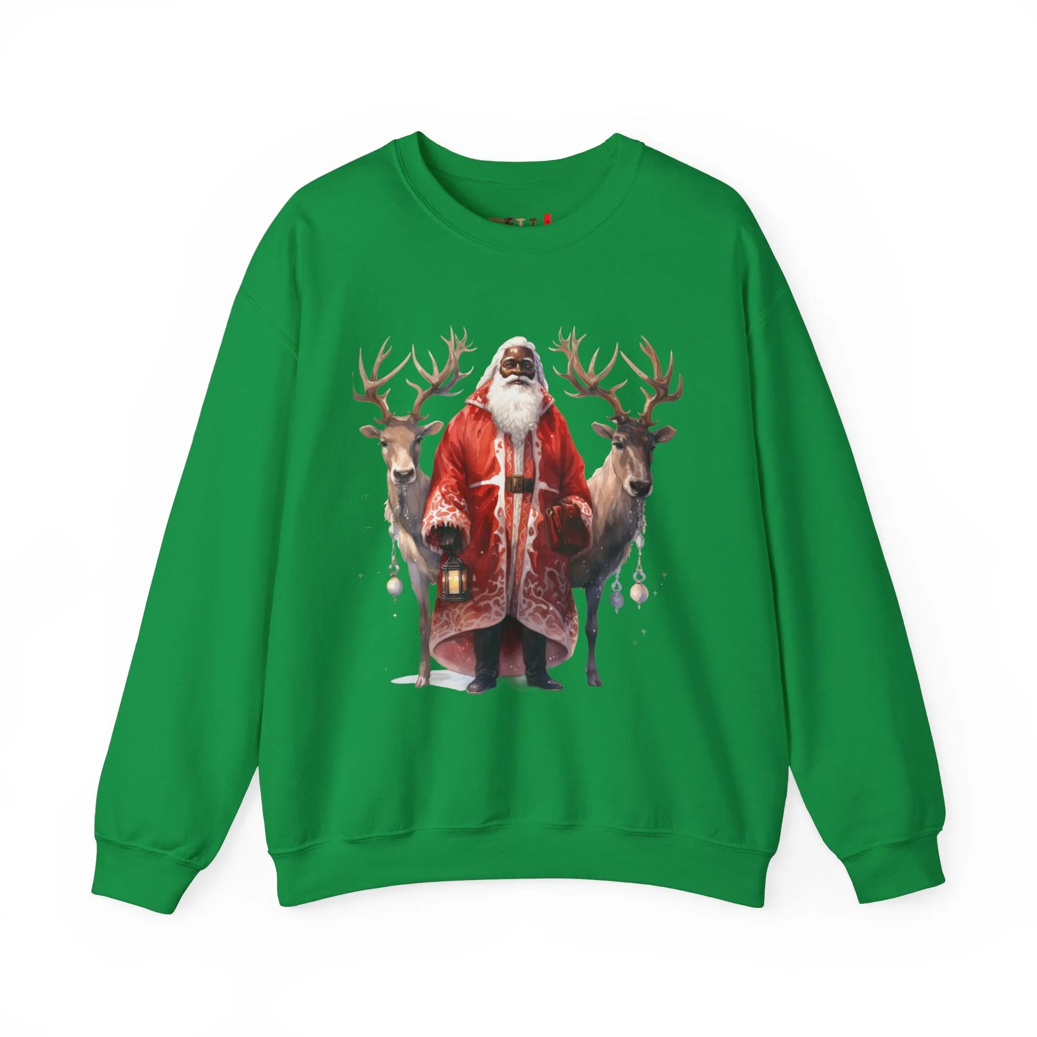 Black Santa 56 Unisex Heavy Blend™ Crewneck Sweatshirt