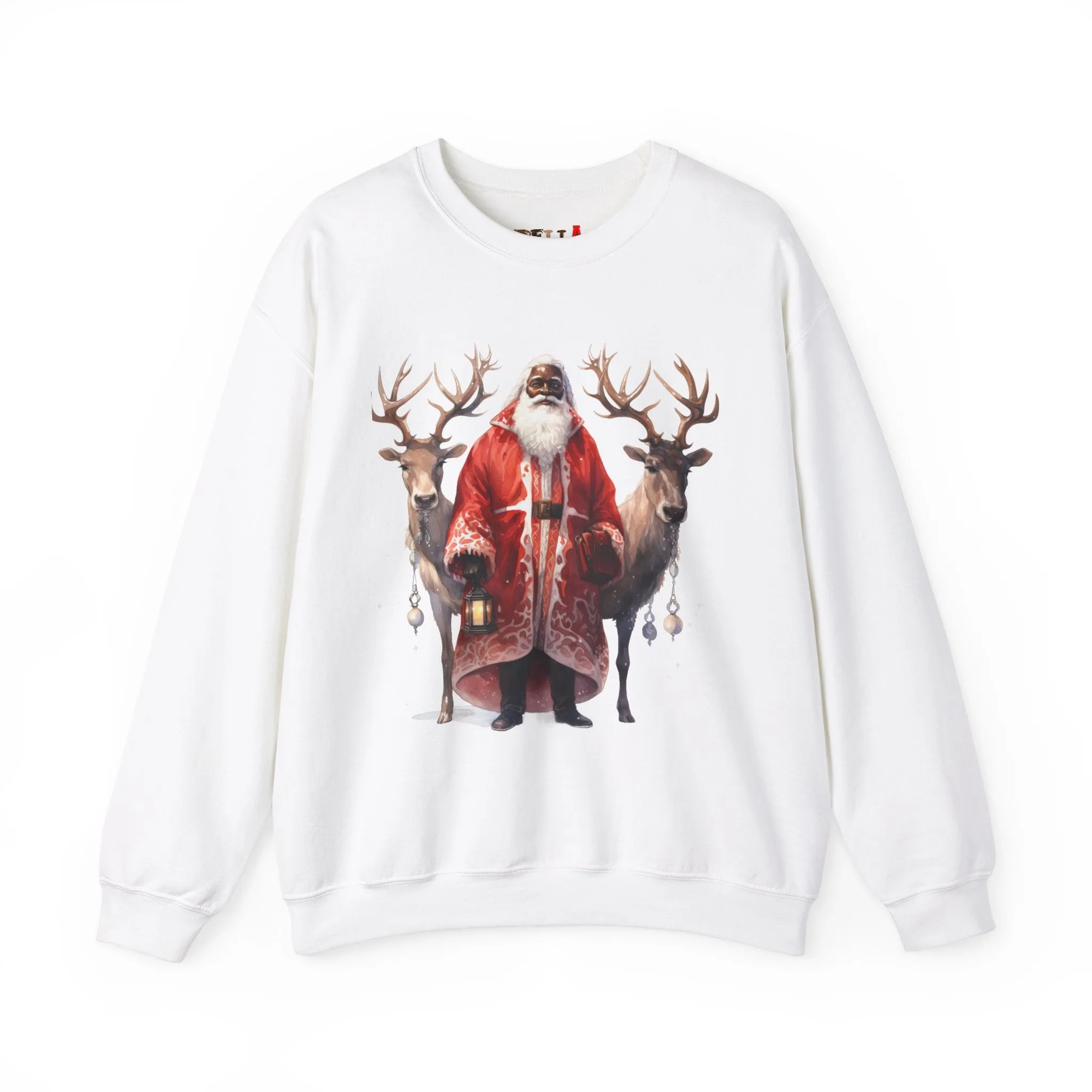Black Santa 56 Unisex Heavy Blend™ Crewneck Sweatshirt