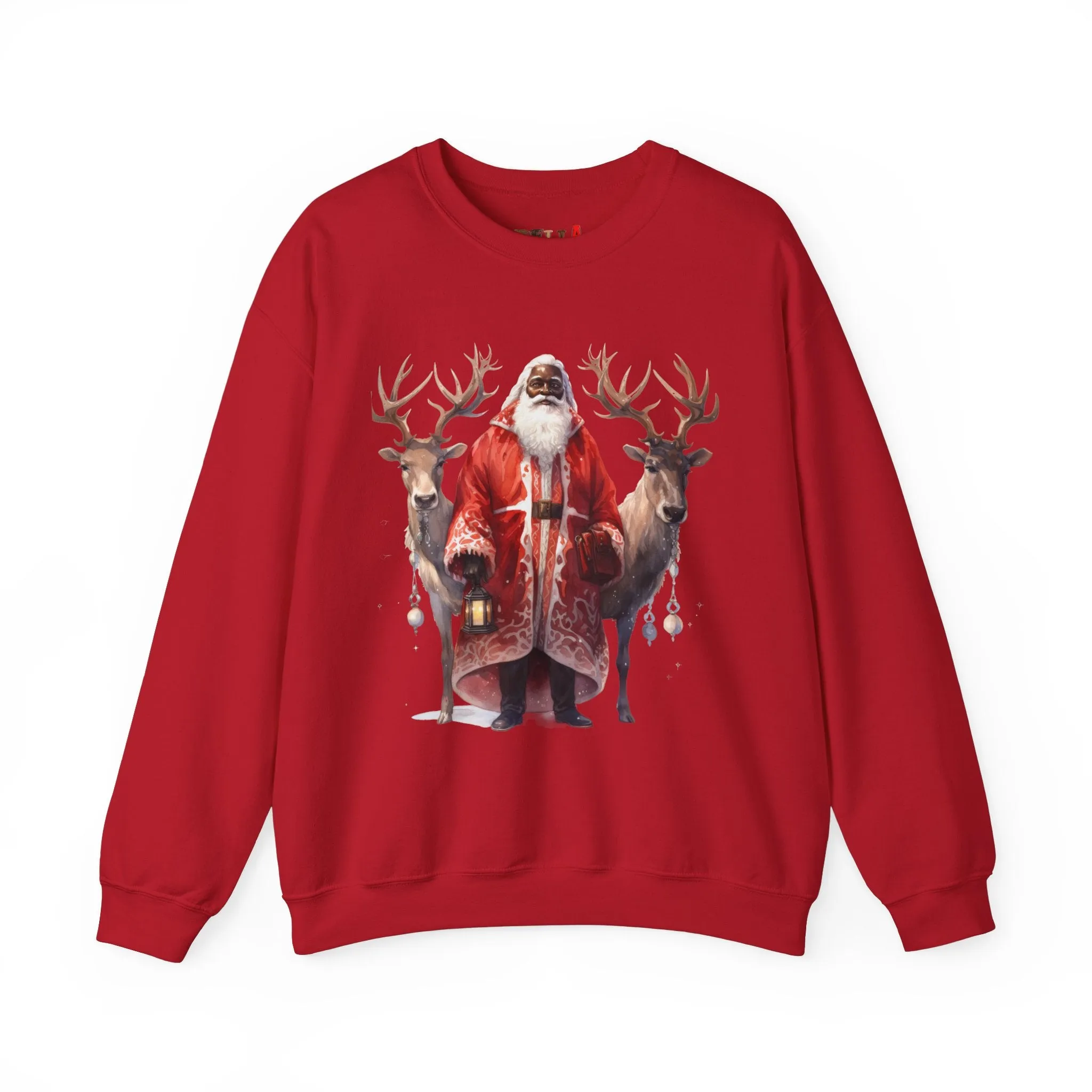 Black Santa 56 Unisex Heavy Blend™ Crewneck Sweatshirt
