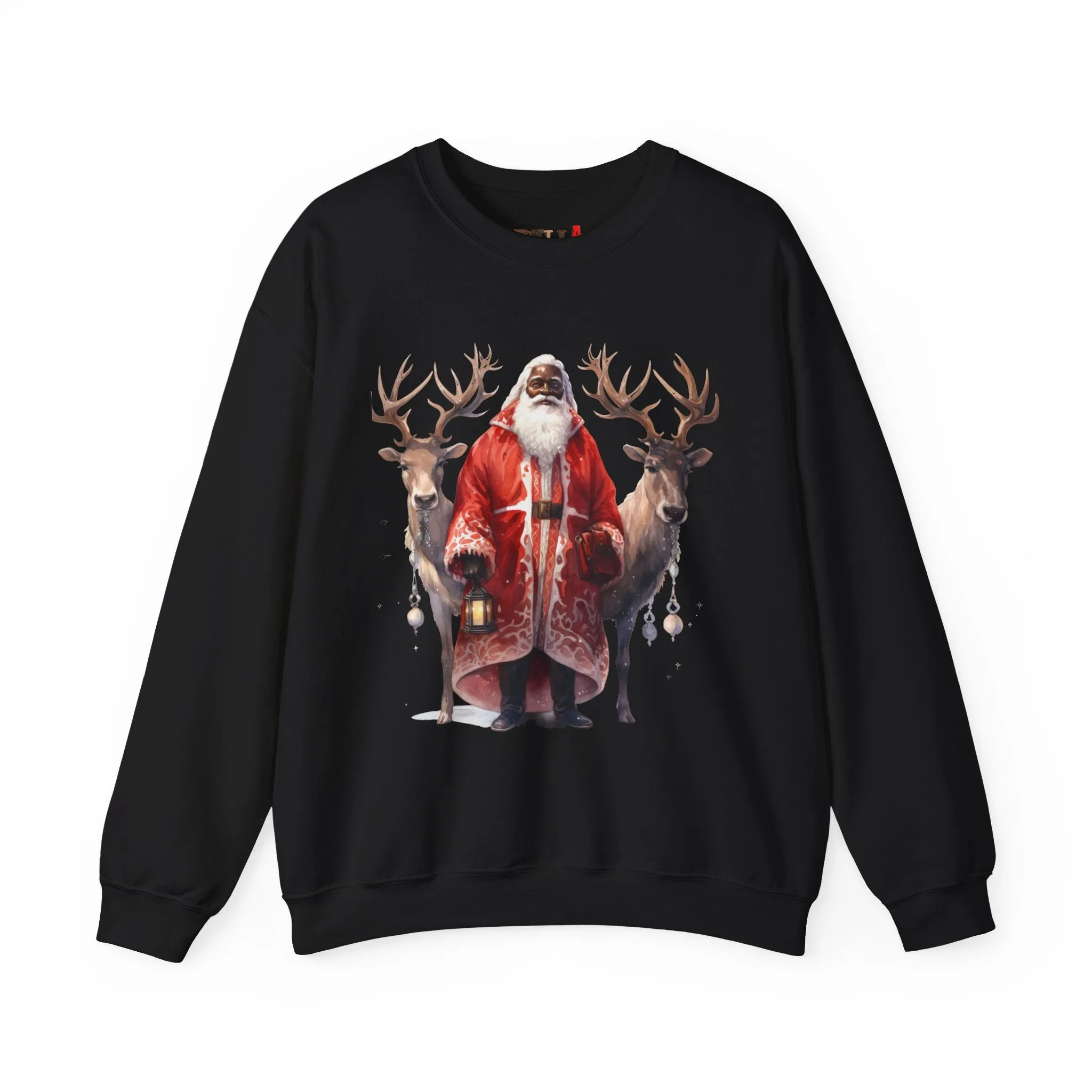 Black Santa 56 Unisex Heavy Blend™ Crewneck Sweatshirt