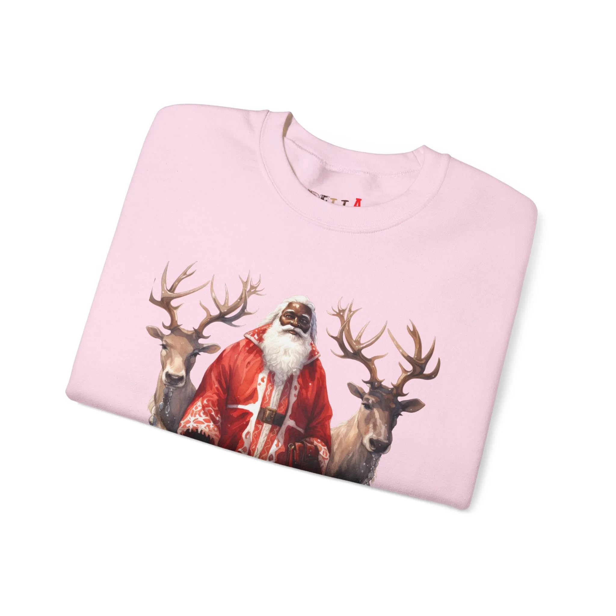 Black Santa 56 Unisex Heavy Blend™ Crewneck Sweatshirt