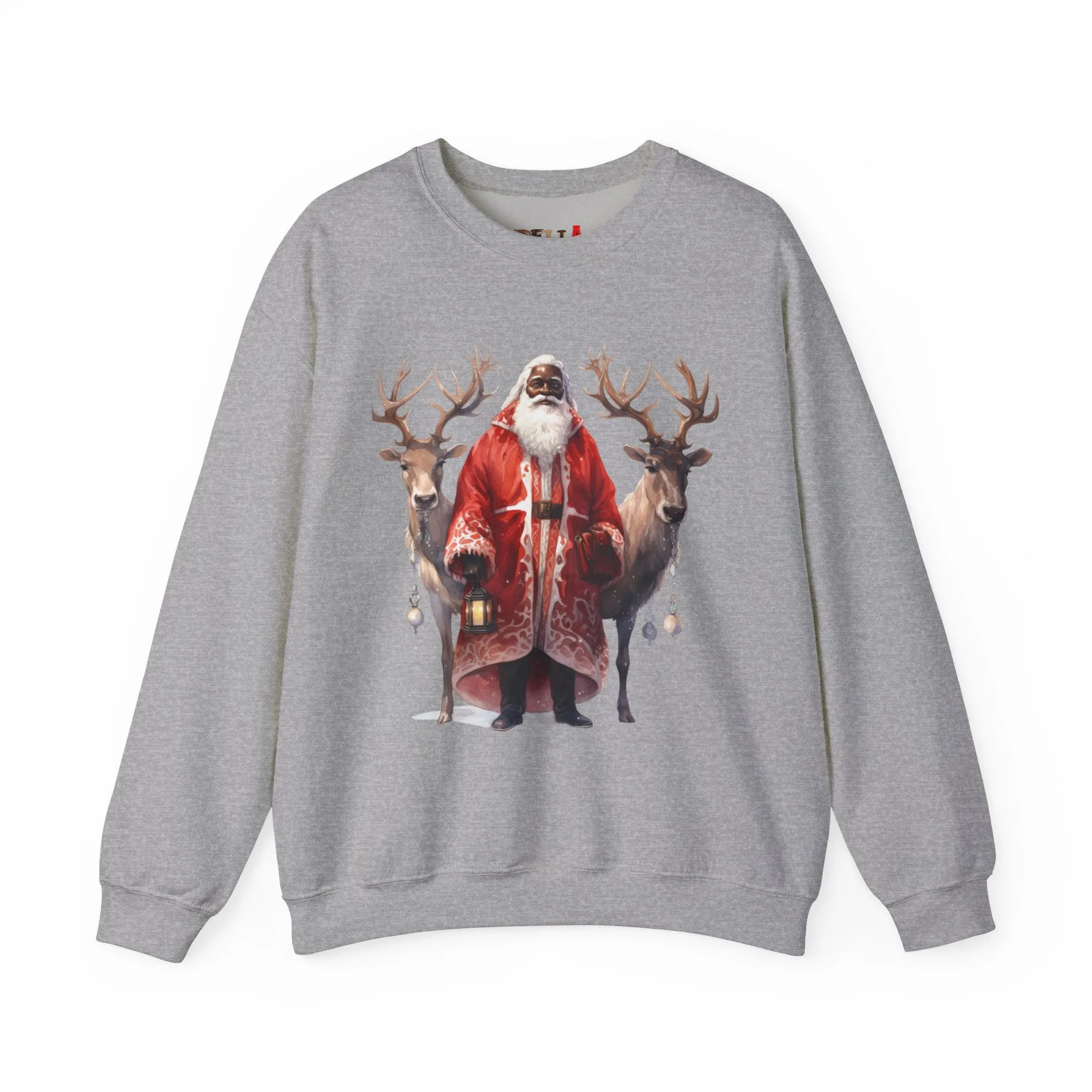 Black Santa 56 Unisex Heavy Blend™ Crewneck Sweatshirt