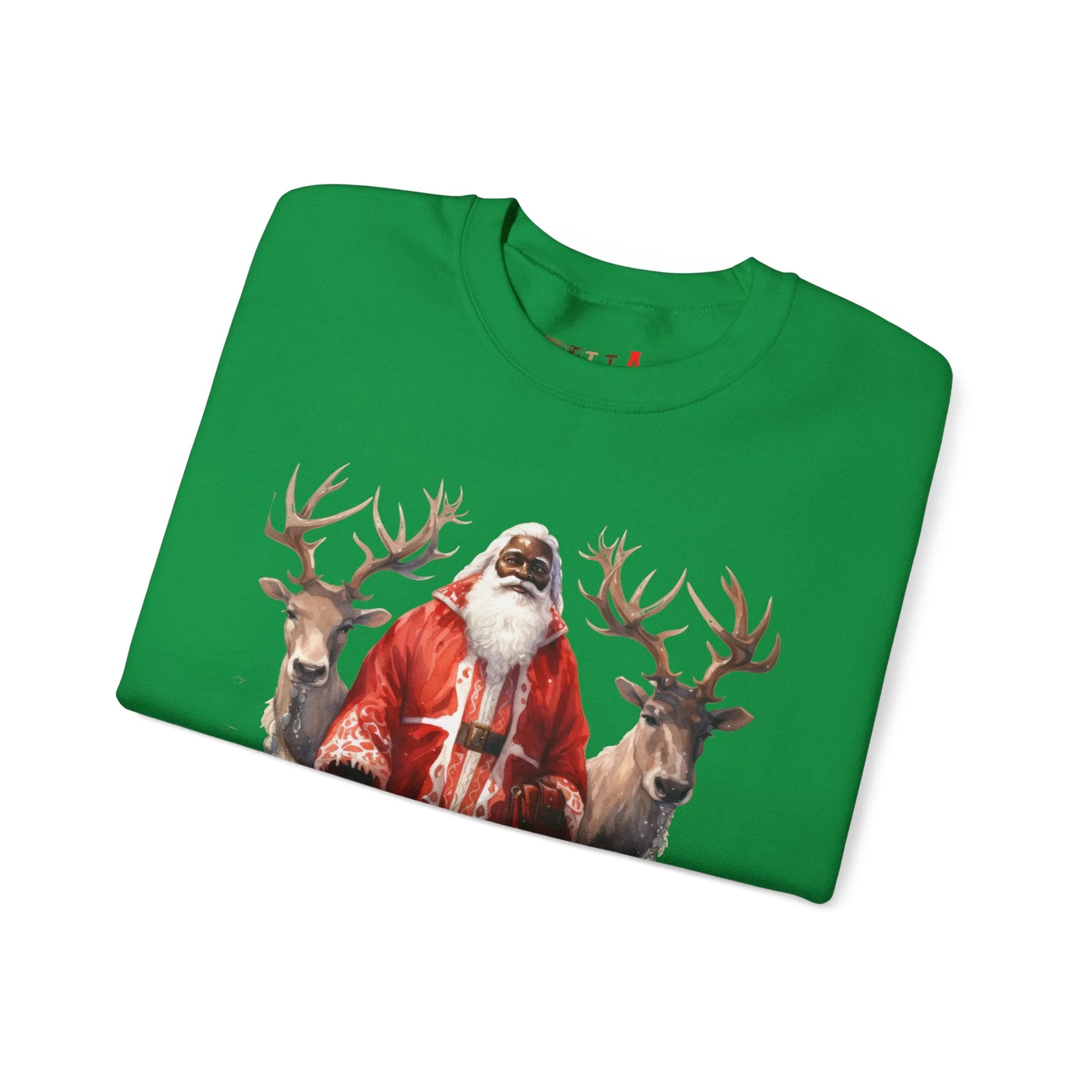 Black Santa 56 Unisex Heavy Blend™ Crewneck Sweatshirt