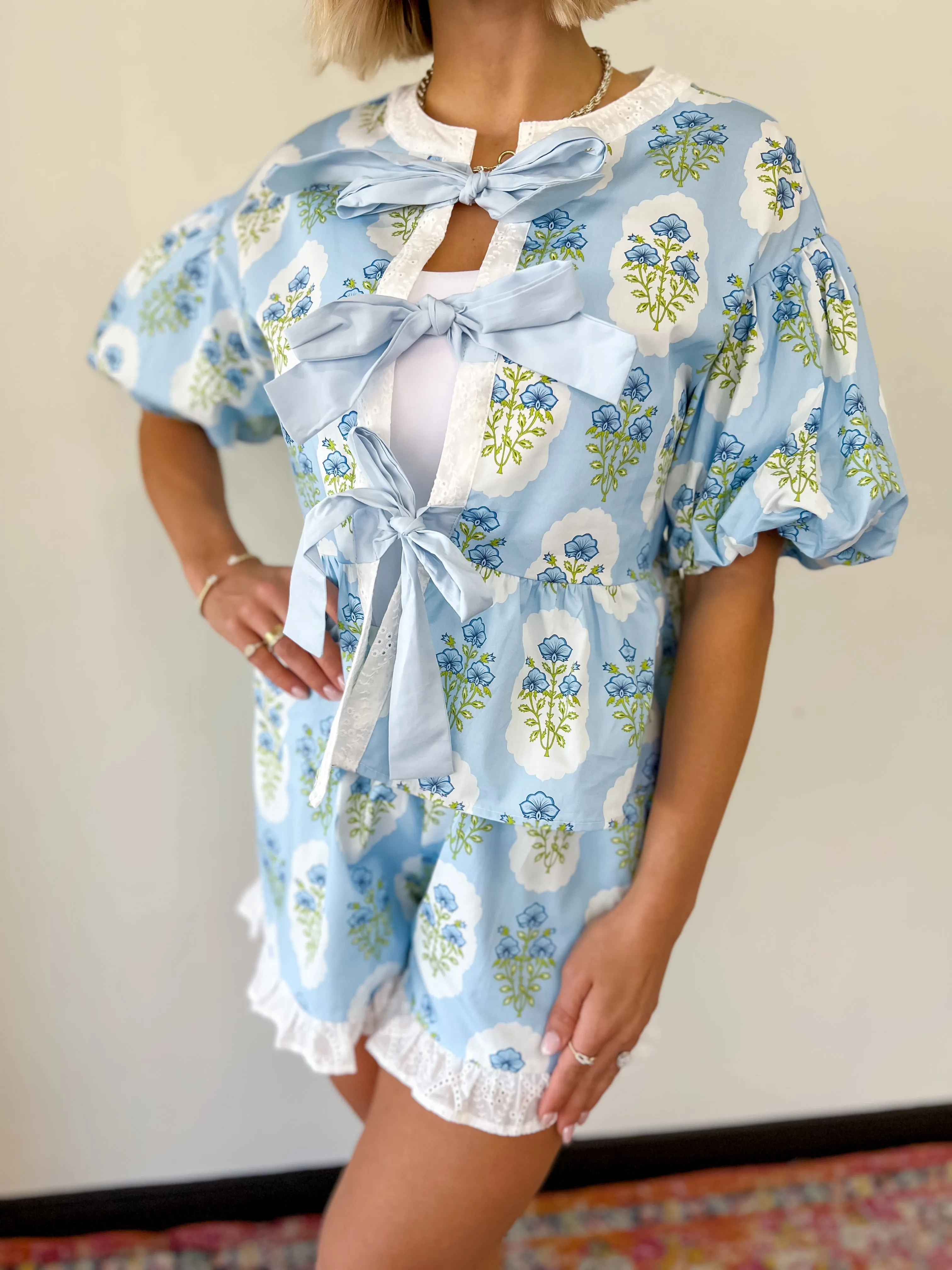 Blossom Breeze Poplin Top