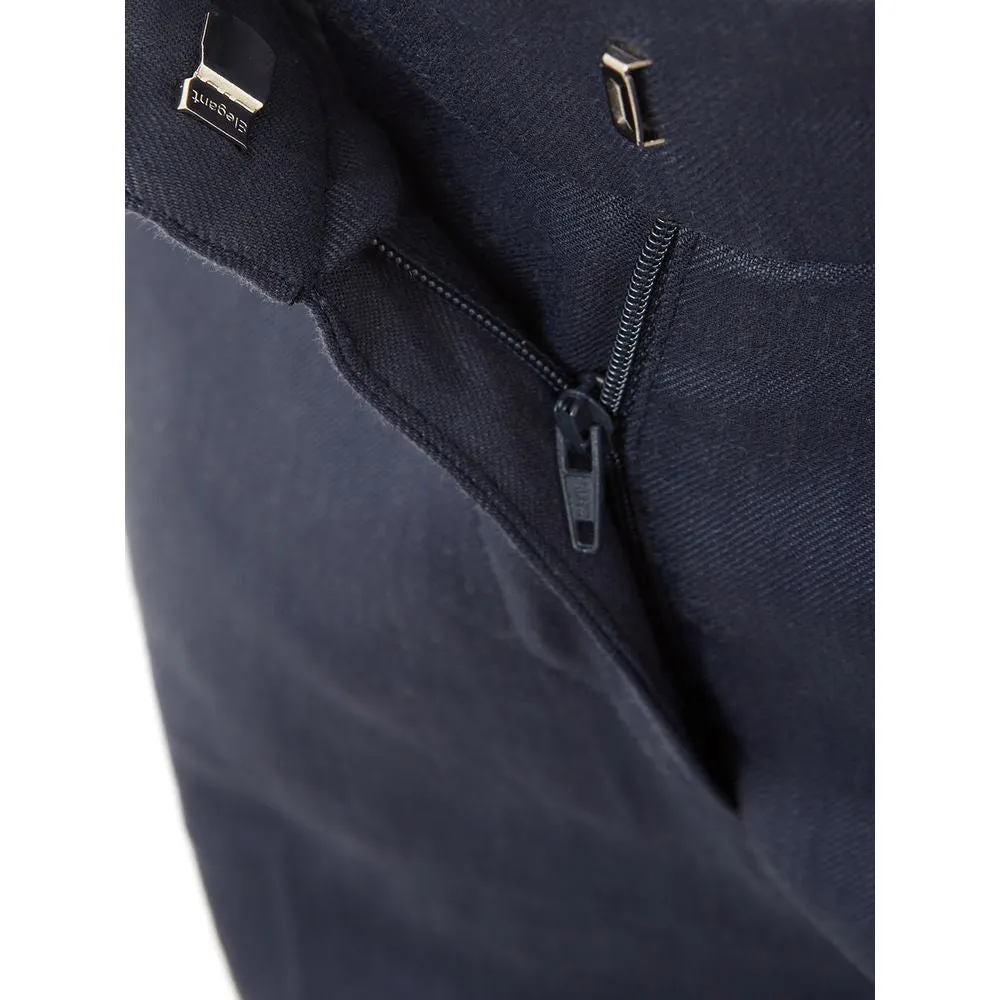Blue Linen Jeans & Pant