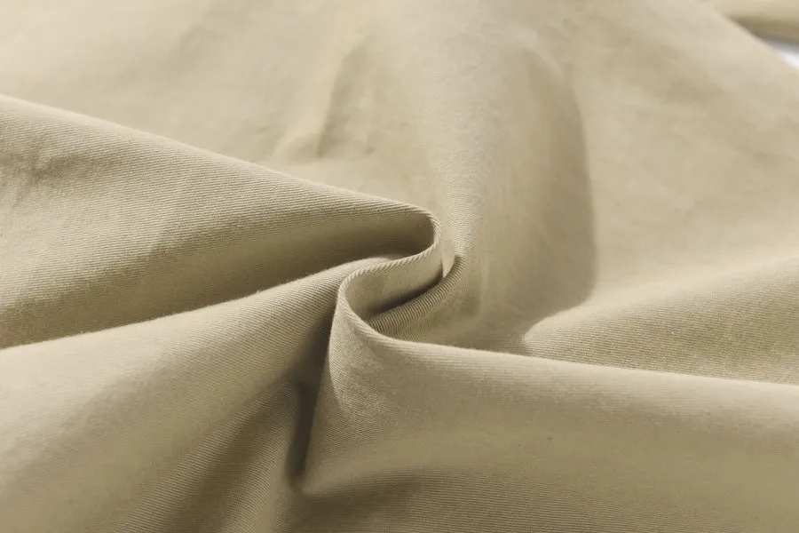 Breathable Solid Color Cargo Pants with Comfort and Drawstring Cuffs