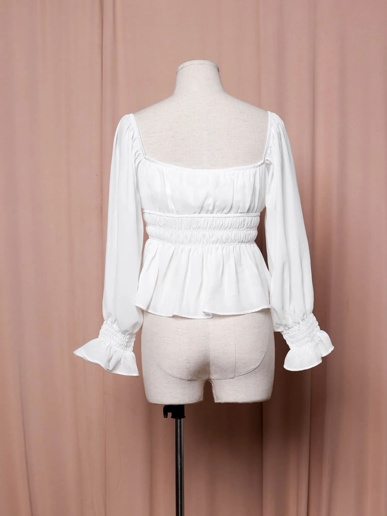 Bustier Detail Front Tie-Up Top